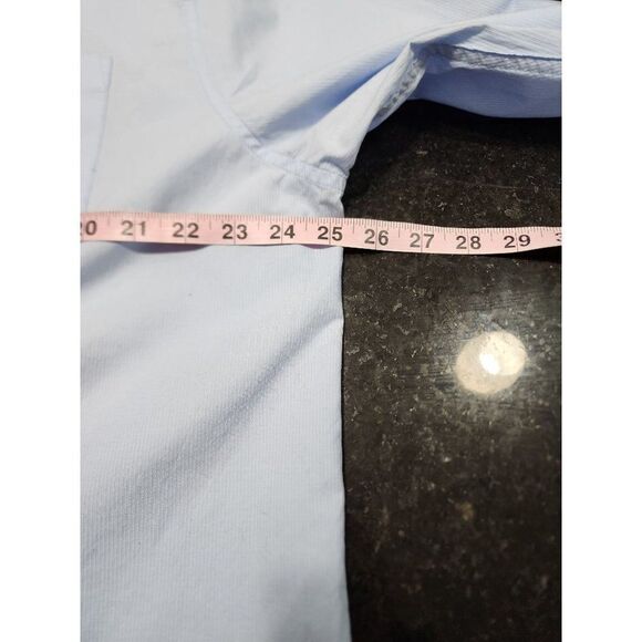 Five Four Men's Blue Dress Shirt, 2XL - Picture 4 of 10